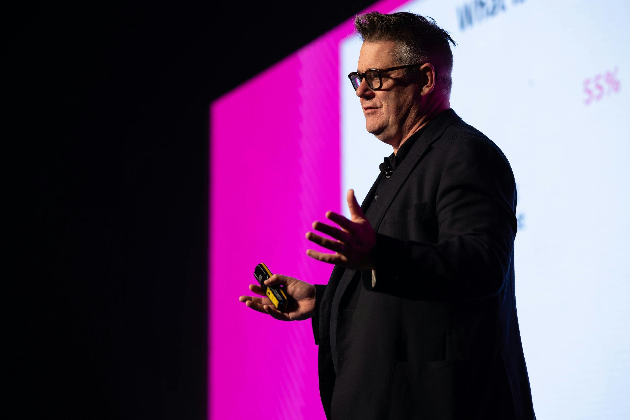 Mark Ritson on stage at Festival of Marketing 2025