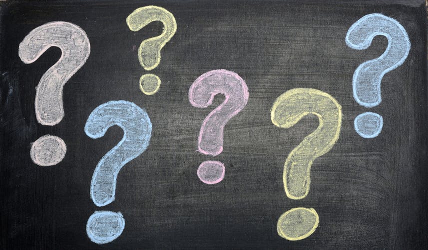 question marks